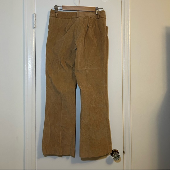J.McLaughlin Tan Wide Leg Bootcut Corduroy Pants Women’s Size 4 - Picture 3 of 10